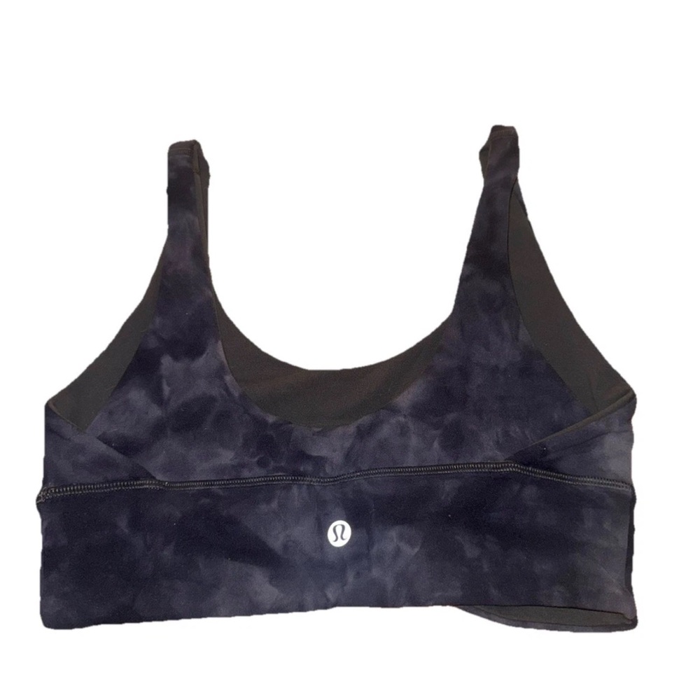 Lululemon Align Reversible Bra In Diamond Dye Pitch Grey Graphite Women’s 6